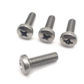 ReplacementScrews Rear License Plate Screws Compatible with Hyundai Elantra - Stainless Steel - Black Oxide (Pack of 4)