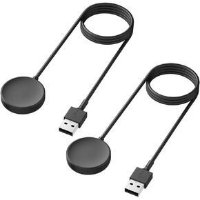 2 Pack Charger Cable for Samsung Galaxy Watch Ultra/Watch 7/Watch FE/Watch 6/6 Classic/5/4/3/Active 2/Active 1, Replacement USB Charging Cable Dock Stand for Samsung Galaxy Watch Charger (3.3ft)