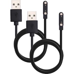 Magnetic Smart Watch Charging Cable Compatible with Apple, Samsung, and Fitness Watches, Quick Charge USB Type-A, 7.62mm with 4-Pin Connections in Kuwait