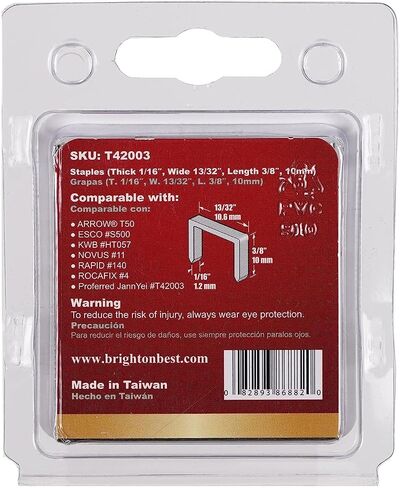 Proferred T42002 Staples, 1.2 mm Thick x 10.6 mm Wide, 5/16" (8 mm) Height in Saudi Arabia