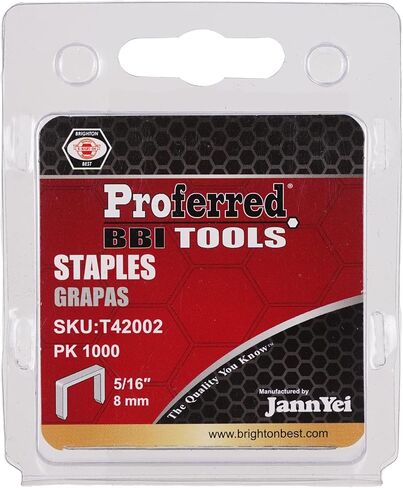 Proferred T42002 Staples, 1.2 mm Thick x 10.6 mm Wide, 5/16" (8 mm) Height in Saudi Arabia