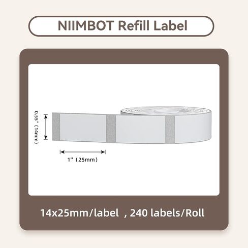 ملصقات إعادة تعبئة NIIMBOT متوافقة مع صانع الملصقات D11/D110/D101/H1S، ملصقات زجاجات السفر المقاومة للماء والزيوت لصناديق التخزين، الجرة، حاوية مستحضرات التجميل، JADENS D110&D11 in Kuwait