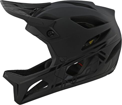 تروي لي ديزاينز خوذة الدراجة الجبلية ذات الوجه الكامل من طراز MIPS Stealth. ماكس تهوية خفيفة الوزن EPP EPS Racing Downhill DH BMX MTB - البالغين من الرجال والنساء للجنسين (منتصف الليل، MD/LG) in Kuwait