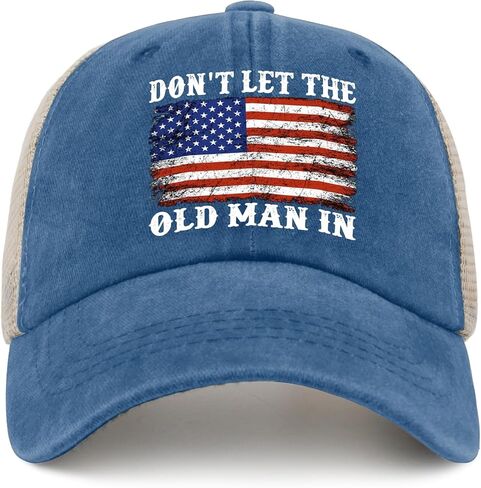 Old Man Hat Don't Let Old Man in Hat Trucker Hat Men Vintage Mesh Hat for Summer in Saudi Arabia