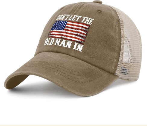 Old Man Hat Don't Let Old Man in Hat Trucker Hat Men Vintage Mesh Hat for Summer in Saudi Arabia