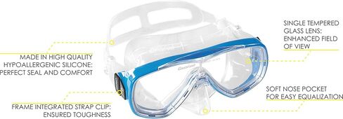 Cressi Palau LAF Set, blue, XS/S in Saudi Arabia