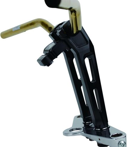 POWERJAMES 2 in 1 Style 10 inch tall Black Handlebar Risers kit 1.0" with Gauge Module Mount for Harley Davidson Street Bob Low Rider S Softail Slim Dyna with 1.0" Clamping Area in Saudi Arabia
