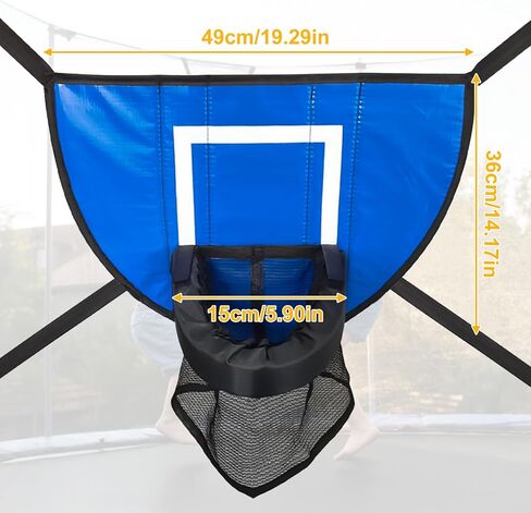 Trampoline Basketball Hoop Attachment, Trampoline Basketball Hoop with 3 Mini Basketballs and Pump,Soft Materials & Waterproof Trampoline Accessory for Most Ages in Saudi Arabia