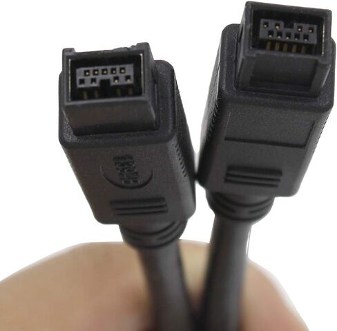 1.8 متر/6 قدم FireWire 1394b 800 IEEE 9 Pin to 9 Pin Male to Male Cable for Mac Pro، MacBook Pro، Mac Mini، iMac PC، الكاميرات الرقمية، SLR (9 pin إلى 9 pin) in Kuwait