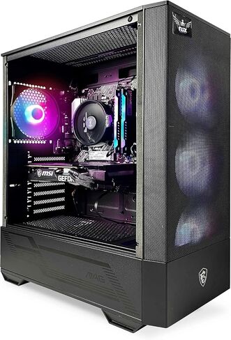 Inferno 4060 Series Gaming Desktop PC – AMD Ryzen 5 5600X 3.7 GHz, Geforce RTX 4060, 1TB NVME SSD, 16GB DDR4 RAM 3600 RGB, Wi-Fi, Bluetooth, Windows 11 Home in Saudi Arabia