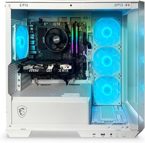 Inferno 4060 Series Gaming Desktop PC – AMD Ryzen 5 5600X 3.7 GHz, Geforce RTX 4060, 1TB NVME SSD, 16GB DDR4 RAM 3600 RGB, Wi-Fi, Bluetooth, Windows 11 Home in Saudi Arabia