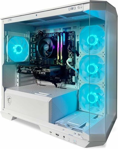 Inferno 4060 Series Gaming Desktop PC – AMD Ryzen 5 5600X 3.7 GHz, Geforce RTX 4060, 1TB NVME SSD, 16GB DDR4 RAM 3600 RGB, Wi-Fi, Bluetooth, Windows 11 Home in Saudi Arabia