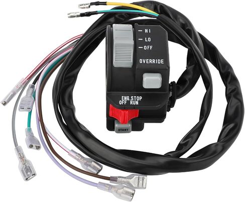 M MATI Left Handlebar Switch Start Kill Stop Headlight Button for Polaris Trail Boss Sportsman Big Boss Scrambler Magnum Xplorer Sport 250 300 350 400 425 1989-1995 4110157 4110142 4110095 4110087 in Saudi Arabia