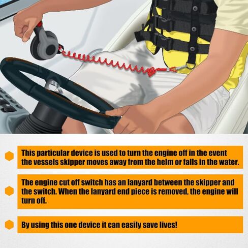 Wztepeng Kill Switch وحبل الأمان المتوافق مع OMC Johnson Evinrude Sierra استبدال 585134 432230 MP28870 in Kuwait