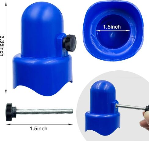 1.5 Inch Diameter Trampoline Enclosure Pole Caps with Screw Thumb,Trampoline Safety Net Pole-Top Holders,Trampoline Accessories in Saudi Arabia