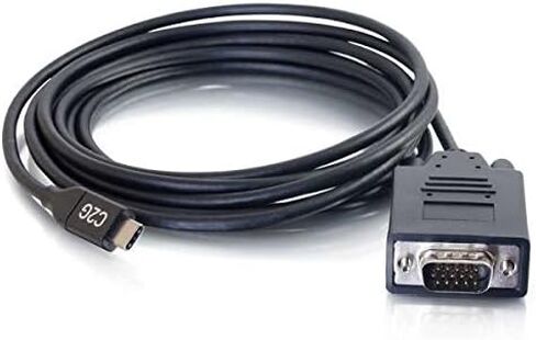 C2G USB Adapter, Video Adapter, USB C to VGA, Black, 9 Feet (2.74 Meters), Cables to Go 26892 in Saudi Arabia
