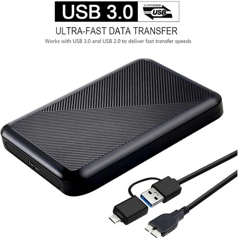 250GB Ultra Slim Portable External Hard Drive USB 3.0 HDD Storage for PC, Mac, Laptop, PS4, Xbox one in Kuwait