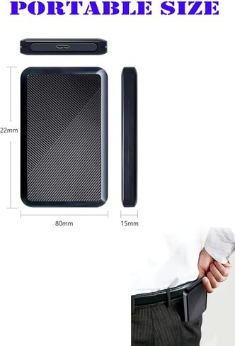 250GB Ultra Slim Portable External Hard Drive USB 3.0 HDD Storage for PC, Mac, Laptop, PS4, Xbox one in Kuwait