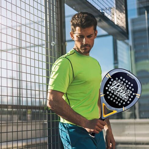 مضرب Padel A1-Series، مضرب تنس Plai Paddle مع إطار من ألياف الكربون بالإضافة إلى نقطة رائعة معززة للتحكم والقوة، رائع للاعبين المبتدئين والمتوسطين in Kuwait