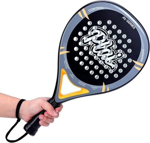 مضرب Padel A1-Series، مضرب تنس Plai Paddle مع إطار من ألياف الكربون بالإضافة إلى نقطة رائعة معززة للتحكم والقوة، رائع للاعبين المبتدئين والمتوسطين in Kuwait