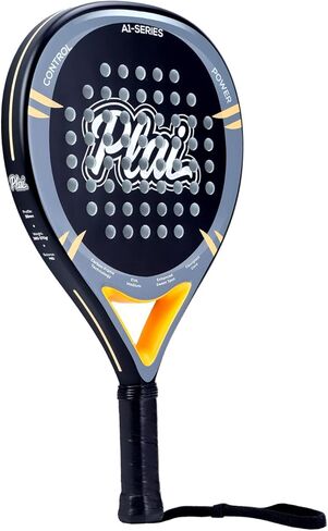 مضرب Padel A1-Series، مضرب تنس Plai Paddle مع إطار من ألياف الكربون بالإضافة إلى نقطة رائعة معززة للتحكم والقوة، رائع للاعبين المبتدئين والمتوسطين in Kuwait