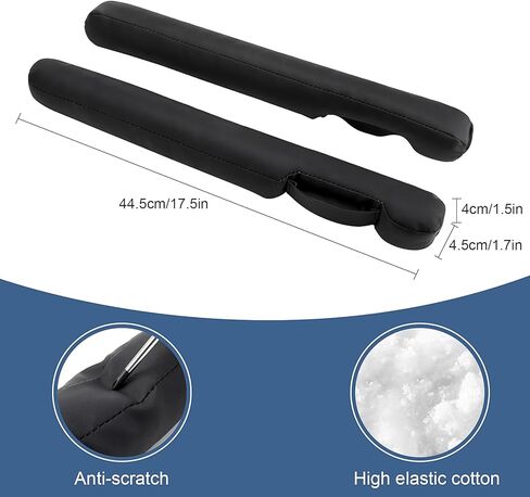 Grathia 2 Pack Leather Seat Gap Filler Universal for Car SUV Truck Fit Organizer Fill The Gap Between Seat and Console Stop Things from Dropping fit to Seat Gaps in Kuwait