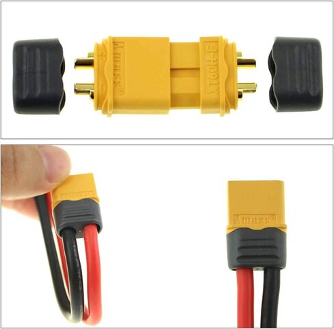 Amass 10 أزواج موصل رصاصة XT60H مطورة من غمد XT60 أنثى وذكر مطلي بالذهب لأجزاء RC ... ... ... in Saudi Arabia