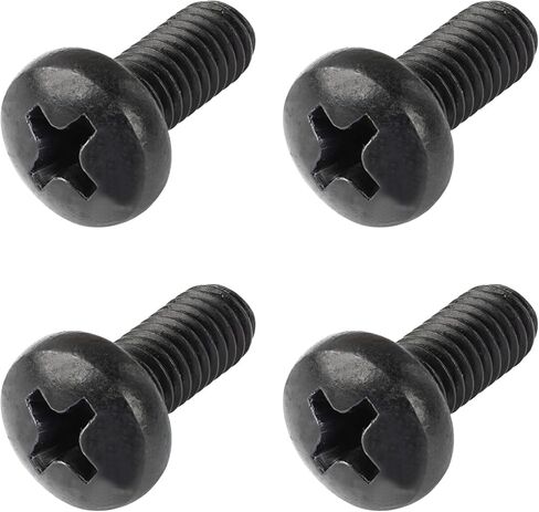 براغي لوحة ترخيص سوداء لـ Tesla وBMW، رأس مقلاة آلة فيليبس 18-8، من الفولاذ المقاوم للصدأ، مسمار M5-0.8 × 12 مم (عبوة من 8) in Kuwait