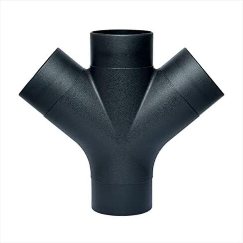POWERTEC 70275-P2 3-Way Dust Collection Fitting w/Y Shaped Design for 4 in Hose & Cuff, 2 PK in Saudi Arabia