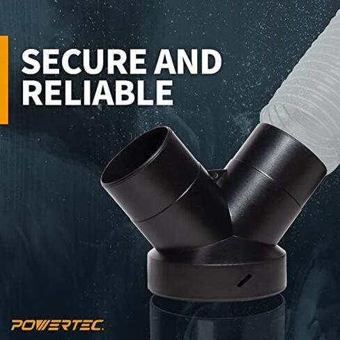 مجمع الغبار POWERTEC 70189V Y-Fitting | مخفض خرطوم من 6 بوصات إلى 4 بوصات لنظام جمع الغبار في الأعمال الخشبية in Kuwait