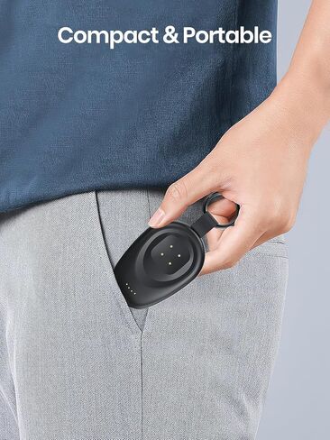 LVFAN Charger for Fitbit Sense & Versa 3, 1400mAh Portable Power Bank Charging Cable Replacement Accessories, Magnetic Travel Keychain Smartwatch Charger Dock for Fitbit Sense 2/Sense/Versa 3/Versa 4 in Kuwait