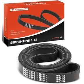 A-Premium Engine Serpentine Drive Belt Compatible with Nissan Pathfinder 2008-2012, Titan 2004-2015, Armada 2005-2015, Pathfinder Armada 2004 & Infiniti QX56 2004-2010, V8 5.6L - Replace 117207S000