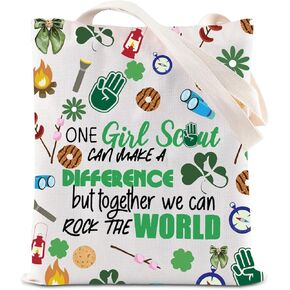 KUIYAI Scout Tote Bag Power Shoulder Bag Scout Leader Gift Troop Life Gift Scouts Camping Gift Scout Gift