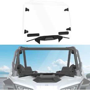 الزجاج الأمامي الكامل لـ Polaris RZR Pro ، الزجاج الأمامي البولي الكربوني المطلي بالتهوية من أجل الملحقات Polaris RZR Pro XP / RZR Turbo R 2020-2024 ، استبدل OEM #2883756