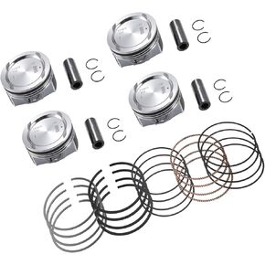 No.25198520 / Inner/Engine Piston and Pin and Snap Ring for Chevy Cruze 1.4L L4 2011-2016 / Piston Rings Kit/Metal / 1 Set/Silver Tone Replacement