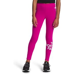 THE NORTH FACE Coton Logo Girls Leggings Fuschia Pink Sz XL