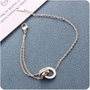 Gold Anklet Bracelets for Women Waterproof, Gold Plated Charm Dainty Layer Anklets Trendy, Simple Chain Anklets Set Gifts for Women, Jewelry Gifts for Her Mom Wife Girlfriend