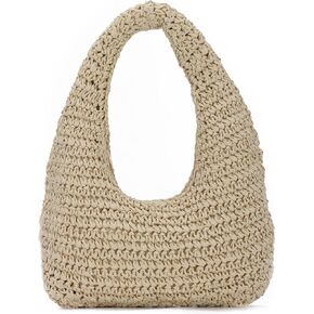 Lanpet Summer Beach Straw Hobo Bag for Women 2025 Casual Raffia Vacation Tote HandBag