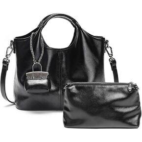 Soft PU Leather Top Handle Handbags Fashion Hobo Purses for Women Vintage with Adjustable Shoulder Strap