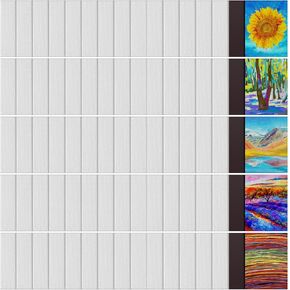 75 Pieces Magnetic Painting Canvas Panel 2.5 Inches Mini Canvas Boards Round Mini Canvases Mini Tile Art for Painting Magnetic Fridge Locker Art Paints Crafts DIY Kit in Saudi Arabia