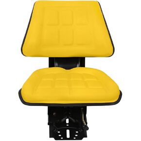 Tractor Suspension Seat Replacement for 820 830 1020 1530 2020 2030 2040 2150 2155 5200 5210 5300 5310 5510 Replacement for New Holland 3000 3010 3300 Yellow
