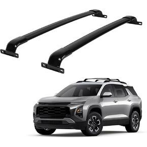 220 رطلاً على رف سقف أشرطة متقاطعة لعام 2025 Chevy Equinox (وليس لـ EV) مع القضبان الجانبية المرتفعة ، أشرطة أمتعة الألومنيوم لصالح شيفروليه الاعتدال ، حامل شحنات القضبان الحاملة.