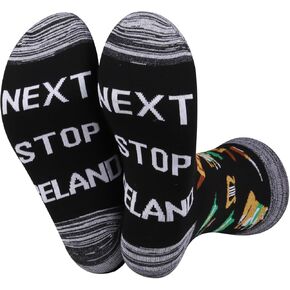 JXGZSO Iceland Trip Gift Next Stop Iceland Socks Iceland Travel Themed Socks Iceland Symbols Gift Iceland Culture Gift