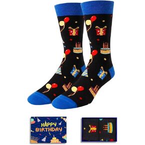 HAPPYPOP Birthday Gifts for Men - Socks for Teen Boys, Birthday Gifts for Dad, Husband, Brother, Uncle