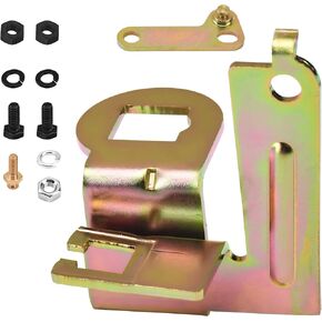 20-121 Carburetor Transmission Kickdown Bracket & 090127329115 Throttle Cable Bracket w/ 20-40 Stainless Transmission Kickdown Stud Kit for 700R-4 700R 4 Transmission 4150 & 4160 Carburetors