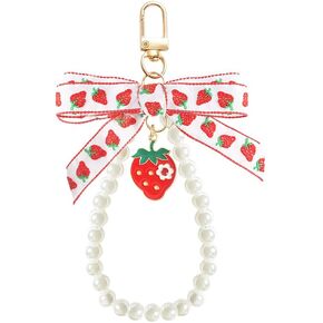 سحر Bow Bag for Handbags packpack pearl bow keychain keychain coquette coquette strawberry pearl keychain for pres