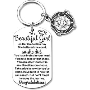 XPENMULBOJA 2025 Graduation Gifts for Her Class Of 2025 Graduation Keychain for Girl University College High School Graduate 2025 Souvenir for Senior Masters Degree Student 2025 College Gift Ideas