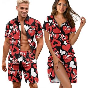 تعيين بيجامات له للأزواج الزائد زائد الحجم أسفل PJS Lightgown Sleepwear Lounge