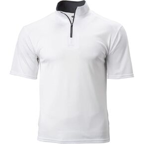 B-Core S/S 1/4 Zip White/Graphite Small