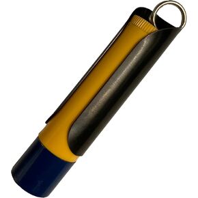 TALLAC HOUSE Stainless Steel Lip Balm Holder Sleeve Keychain with Dial Protection Not Chapstick Brand Compatible. Made in USA in Saudi Arabia